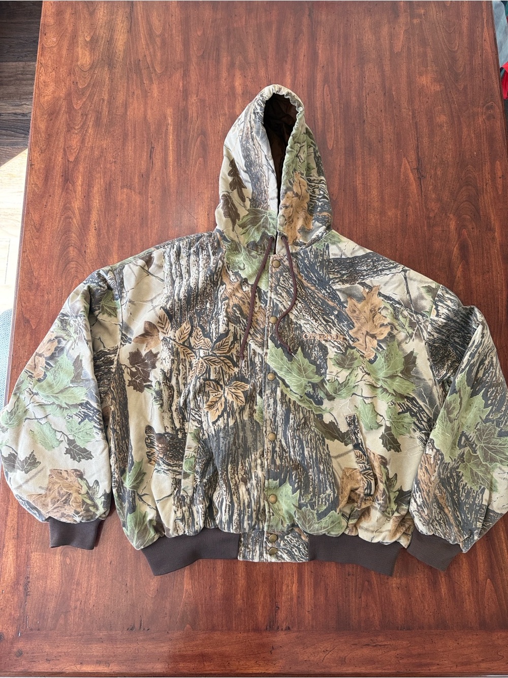 Swingster Camo Hooded Jacket - Green/Brown